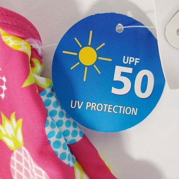 Wave Zone Swimsuit Girls Toddler 24 Months Tutu Pineapple 50 UV Protection NWT - Picture 6 of 9